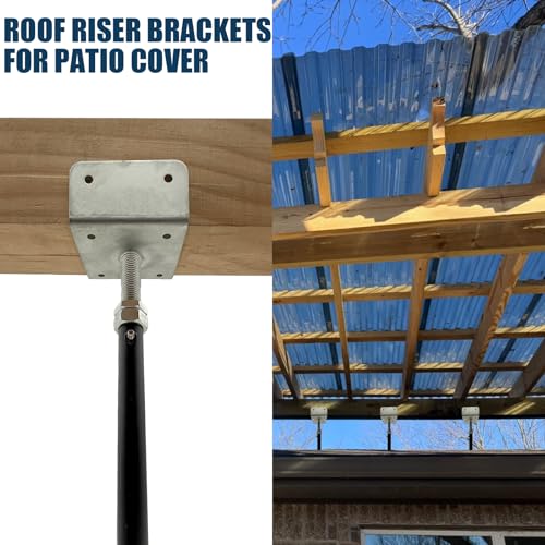 4 Pack U-Shaped Floor Jack for 4x2, 4x4, 4x6 Joists - Adjustable Steel Telepost with U-Head, Mini Screw Jack, Post Jack.6-9 Inch Adjustment Range. - size: 6-9