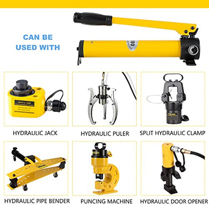 NEWTRY 10 Ton Hydraulic Puller & CP-180 Manual Hydraulic Hand Pump