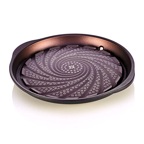TECHEF - Korean BBQ Nonstick Grill Pan, KBBQ Grill Pan, PFOA-Free, Dishwasher Oven Safe, Made in Korea - color: Purple