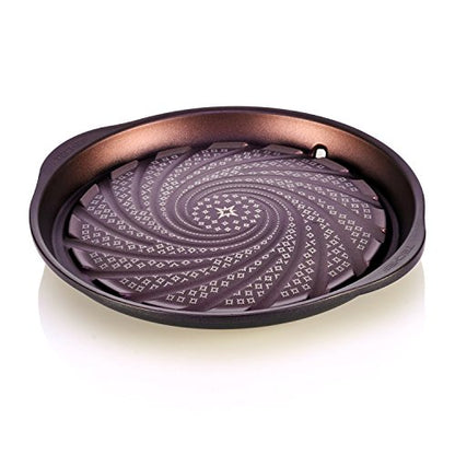 TECHEF - Korean BBQ Nonstick Grill Pan, KBBQ Grill Pan, PFOA-Free, Dishwasher Oven Safe, Made in Korea - color: Purple