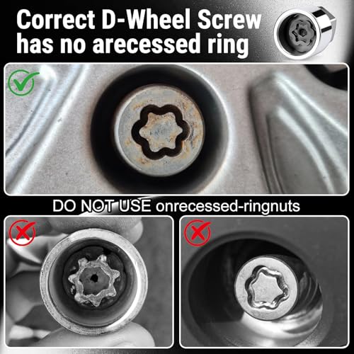 D-Wheel Locking Lug Nut Removal Tool Key for Toyota, Professional Anti-Theft Lock Nut Remover Socket, Lost Wheel Lock Key Replacement for Tacoma, Camry Automotive Tools