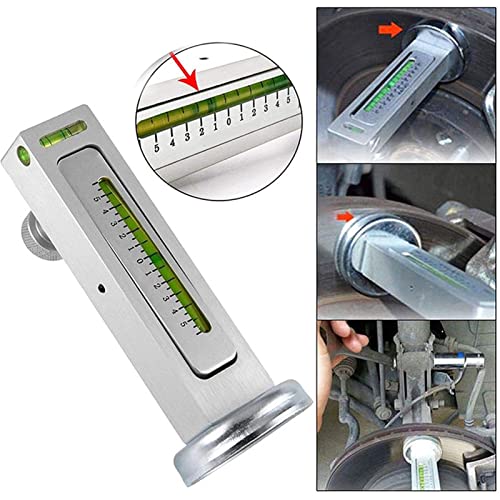 Tyenaza Wheel Alignment Tool, 4 Wheel Positioning Magnetic Level Gauge Super Suction Camber Castor High Precision Alignment Tools, for Most Vehicles
