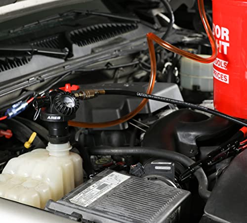 ARES 15027 Coolant Funnel Kit, Tests for Leaks, Refills Fast | Works with most radiator and coolant bottlenecks.