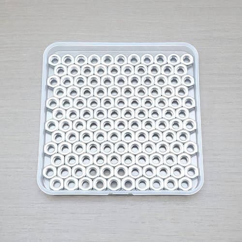 180 Pcs M6-1.0 Hex Nuts, 304 Stainless Steel | Standard Metric Coarse Thread, Hardware Nuts - size: M6 (180Pcs)