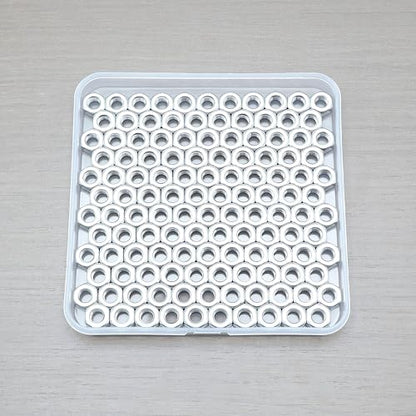 180 Pcs M6-1.0 Hex Nuts, 304 Stainless Steel | Standard Metric Coarse Thread, Hardware Nuts - size: M6 (180Pcs)