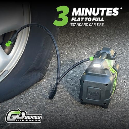 Slime 40086 Tire Inflator, Cordless, Pro Power, Portable Air Compressor Pump, Auto Shut-Off, Lithium Ion Battery and LED Light, Rechargeable, 3 min inflation - style: Cordless Pro Power Digital