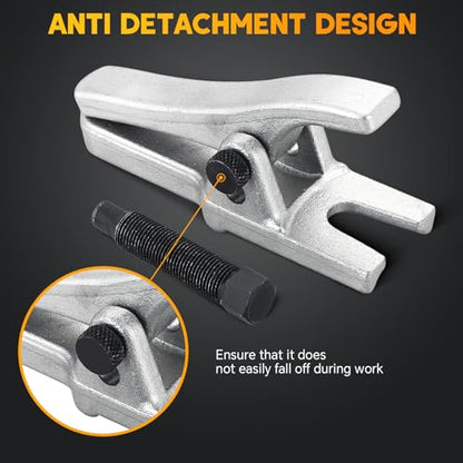 Ball Joint Separator 1-1/8" to 2-1/8" Adjustable | Ball Joint Removal Tool for Separating Arms, Tie Rods, and Ball Joints on Cars, Light Trucks, ATVs Tie Rod Removal Tool