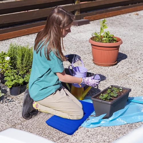 Thick Kneeling Pad - EVA Foam Garden Kneeler Mat | Foam Thick Mat | Gardening Kneeling Pad | Non-Slip Bathroom Mat Yoga Exercise Multifunctional Cushion EVA Car Repair Pad, 42x21x2cm, Blue - color: Blue