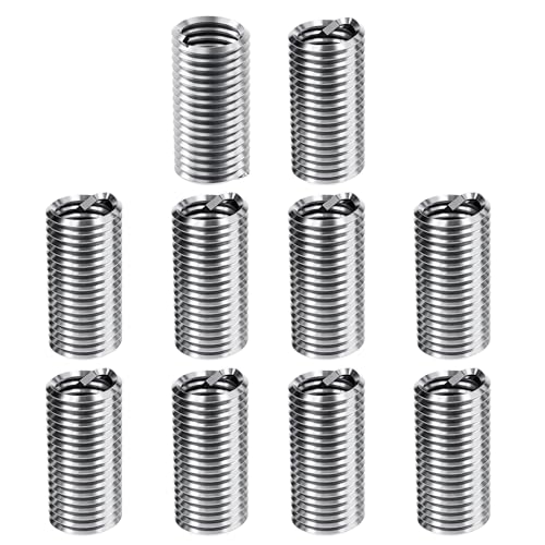 10 Pcs Wire Thread Insert 1/2-13 UNC, 3.0D, 304 Stainless Steel | Helicoil Type Coiled Wire Thread Repair Insert, Corrosion Resistant Screw Sleeve Kit for Auto Industrial Engine Repair - size: 1/2-13-3.0D