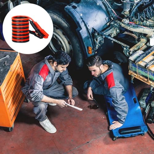 Ciieeo Heavy Duty 1000a Pure Copper Car Jumper Cables with Fully Covered Clamps 3.8m Booster Wire for Emergency Vehicle Battery Power Supply