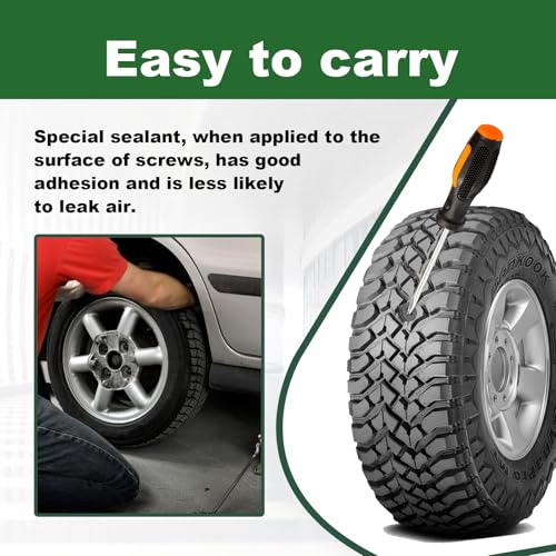 Tire Repair Rubber Nail, Spiral Rubber Nails & Screw Plugs Tire Repair Kit Self-Service Vacuum Tire Puncture Repair Tool for Car, Motorcycle, Truck, Tractor, Jp -Reliable Tire Repair (100Pcs) - size: 100Pcs