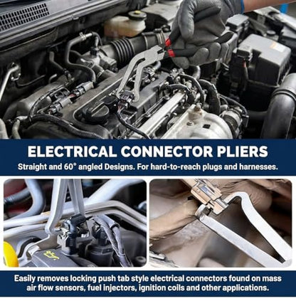 3 PCS Electrical Disconnect Pliers for Cars, Electrical Connector Separator Tool and Automotive Electrical Connector Pliers - size: Electrical Disconnect Pliers Set 3