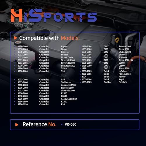 HiSport Fuel Injection Pressure Regulator Compatible with Chevrolet Express 1500 Silverado 2500 HD for GMC for Buick for Cadillac, 4.2bar Replaces PR4060 - size: HSFPR4060