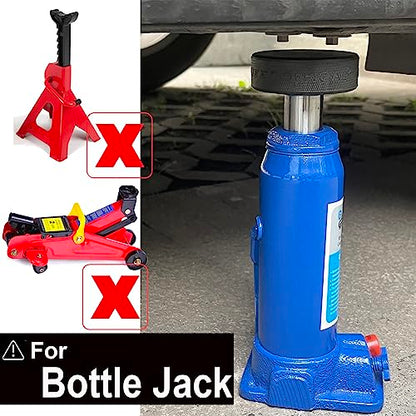 Bottle Jack Pad Adapter Rubber 29mm 1 1/8“ Hole Dia Recess On Bottom Jacking Point for 5-6 Ton Bottle Jacks Lift Car Damage Protection Universal - size: 29MM