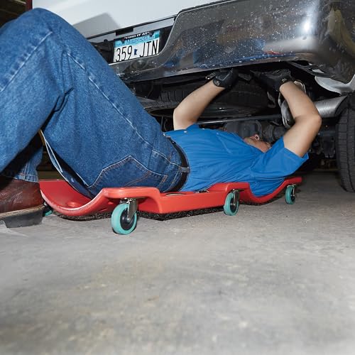Ironton Low-Profile Creeper, 280-Lb. Capacity, 40in. L | Controlled lifting, Shop and garage use, Stable support, Easy positioning, Durable steel construction