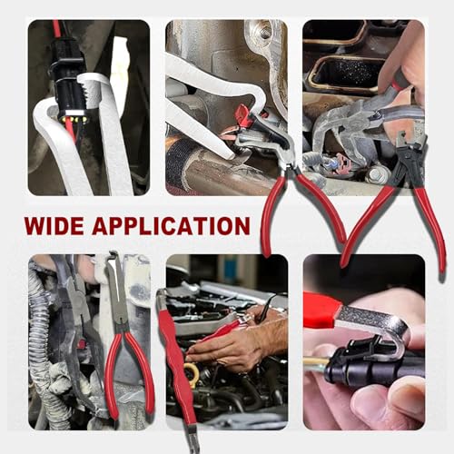 4Pcs Electrical Connector Removal Tool,Electrical Disconnect Pliers,Automotive Electrical Terminal Connector Separator Removal Tool,Electrical Disconnect Tool,Electrical Plug Connector Disconnect Tool