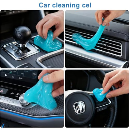 Car Detailing Brush Kit with Detail Brushes,Car Interior Detailing Brushe,Car Dust Brush,Cleaning Gel,Car Interior Cleaning Tool for Truck SUV Car Accessories