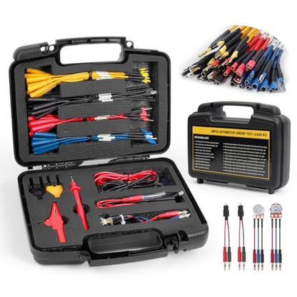 Multimeter Test Lead Kit Automotive 68PCS Back Probe Kit Multi Function Multimeter Leads Kit Size Coding Circuit Test Leads Kit with Alligator Clips Electrical,Banana Plug Test Lead,Oscilloscope Probe - size: 68PCS