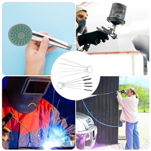 2Pcs Cutting Torch Tip Cleaner Tool Kit Welding Tip Cleaner Set Gas Orifice Cleaning Tool for Welding Stove Cleaning Needle Carburetor Jet Sprinklers and Shower Heads Orifices Wires Needles in Set