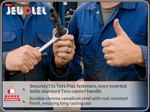 EP Socket EP4, 6 Point 1/4” Dr Female External E-Torx Plus Socket | EP Socket, Female External, E-Torx Plus Socket, External, Cr-V Steel, High Deformation Prevention - size: EP4
