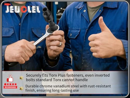 EP Socket EP4, 6 Point 1/4” Dr Female External E-Torx Plus Socket | EP Socket, Female External, E-Torx Plus Socket, External, Cr-V Steel, High Deformation Prevention - size: EP4