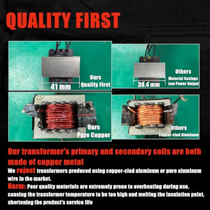 ATOLS Upgraded Plastic Welder, 1000PCS Staples, Pure Copper Transformer, Rapid Heating, Plastic Welding Kit, Hot Stapler Kit, Plastic Welder Gun Kit, Car Bumper Repair Kit, Plastic Repair Kit(Red)