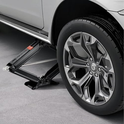 VEVOR 6500 lbs RV Scissor Jacks, 4-23.4 in RV Stabilizer Leveling Scissor Jacks, Set of 4, Heavy Duty Stabilizer Jack with Crank Handle, Socket and Bubble Levels, Not Easily Bent or Deformed - size: 6500 lbs, style: 4 PACK