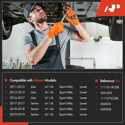 A-Premium Lower Engine Oil Pan Sump with Drain Plug | Compatible with Nissan Juke 2011-2017, Sentra 2017-2019, 1.6L Petrol, Reliable Oil Storage, Perfect Seal