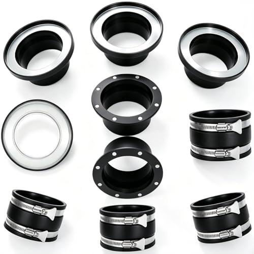 Magnetic Dust Collection Fittings 10-Pack for 4" Shop Vac Hoses | Quickly Switch Hoses Between Woodworking Machines, Neodymium Magnet - size: 4" Magnetic Starter Kit 10-Pack
