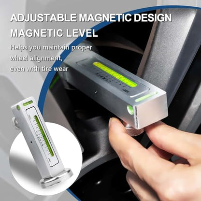 Universal Adjustable Magnetic Gauge Tool Camber Gauge Wheel Alignment Tool Wheel Balancer Camber Castor Strut Alignment Pillar for Car Truck RV Auto Tire Repair Automotive Automotive Specialty Tools