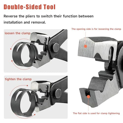 AKIHISA CV Boot Clamp Pliers, 7inch CV Boot Clamp Tool, Hose Clamp Pliers, Clic & Clic-R Type for Automobile Collar Repair Tools