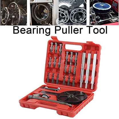 Bearing Puller Set 21 in1 Inner Hole Puller Removal Tool Bearing Disassembly Puller Three-jaw Puller Set with Six Different Sizes of Wheel Gear Puller Tool