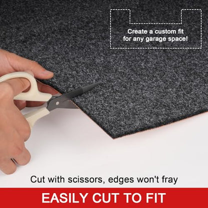 Golener Oil Spill Mat - 64"x32" Garage Floor Mat for Under Car, 1/4" Thick, Rubber Floor Mat, Absorbent Oil Mat, Protect Floor from Spills & Stains, Waterproof, Reusable, Washable, Durable, Heavy Duty - size: 64" x 32"