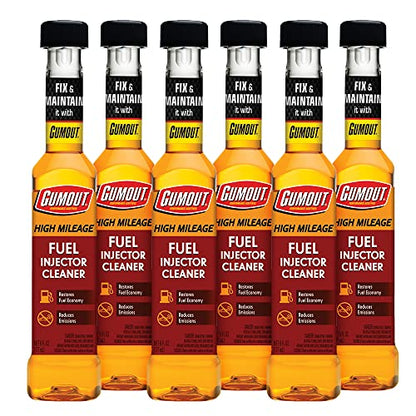Gumout 510013W-6PK Fuel System Cleaner, 6 Pack - size: Pack of 6, style: High Mileage Fuel Injector Cleaner
