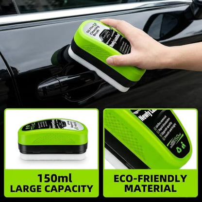 2-Pack Automotive Oil Film Cleaning Brush, Car Clear Vision Glass Cleaner，Upgraded 2.0 Oil Film Cleaning Brush Set – Windshield Polish & Window Cleaner for Ultimate Clarity