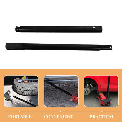 Floor Jack Handle Replacement: 2Pcs 3 Ton Horizontal Hydraulic Lift Pole Extension Part - Automotive Car Tire Hoist Trolley Rod, Anti-Slip Grip Lever Bar