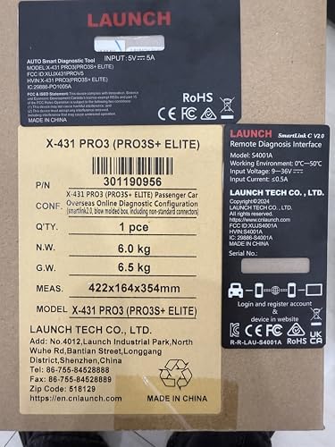 LAUNCH X431 PRO3S+ Elite with SmartlinkC 2.0,2026 Bi-Directional Scan Tool with J2534,OEM Topology Map, HD Truck Scan,ECU Code,CANFD &DOIP,FCA AutoAuth,60+ Service,2 Years Update
