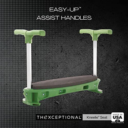 TheXceptional Kneelie with Tush Pad | Kneeling Bench for Gardening | Ergonomic Garden Stool Kneeler with Handles | Garden Kneelers for Gardeners | Made in USA by Vertex Products | Model EX152