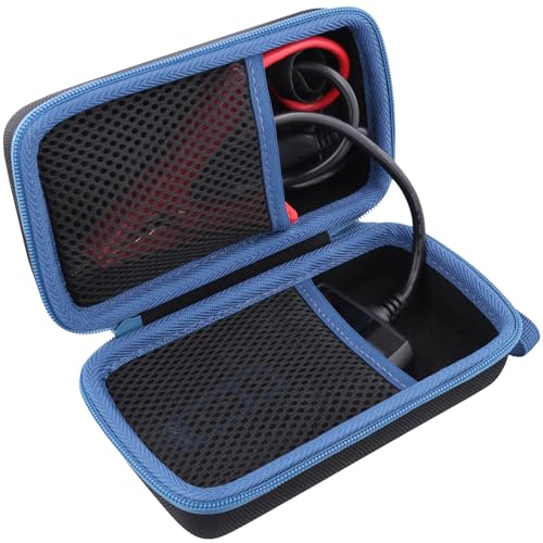 khanka Hard Case for TOPDON BT100 12V Car Battery Load Tester,Black | EVA Hard Shell, Mesh Pocket Accessory Storage, Workshop Tool Storage, Elastic Strap Fixation, Protective Case Only - style: for TOPDON BT100