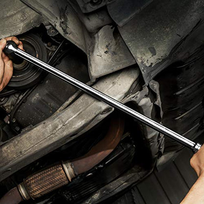 EPAuto 1/2-Inch Drive by 24" Length Breaker Bar, CR-V Steel - color: Chrome, size: 24'' Length - 1/2-Inch Drive