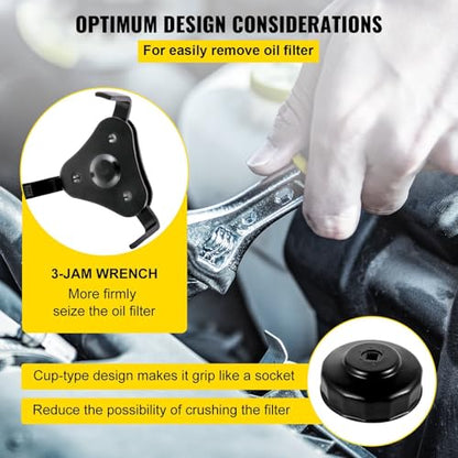 Oil Filter Socket Set,30 Pcs Oil Filter Wrench Set, Sturdy Steel Oil Socket,3/8" Oil,Low Profile Oil Set compatible with Easy Access,Oil Wrench Cap Set w/Case