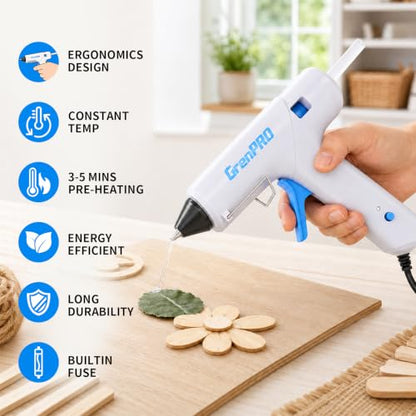 GRENPRO 188PC Blue Cordless Drill Tool Set for Wo&Men Tool Kit for Home Box | All-In-One Basic Household Tool Box, Glue Gun Accessories DIY, CR-V Steel, Sturdy Storage Case Auto Repair Kit For Men - style: Blue Power Drill Set 188PC