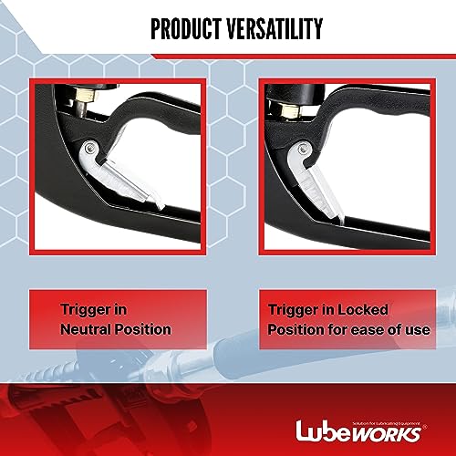 Lubeworks Oil Control Valve Nozzle Manual 1-35lpm / 0.3-9.2gpm Heavy Duty Oil Transfer Pump Control Valve for Motor, Synthetic Hydraulic, Gear Oil, Transmission Fluid in Liter, Gallon, Pint and Quart