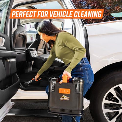 Armor All Heated Spot Cleaner for Carpet & Upholstery, Portable Deep Cleaner with Auto Detail Tools for Cars, Pets, Area Rugs & Couches- SCB1001H 0901 - size: 54 Oz Heated