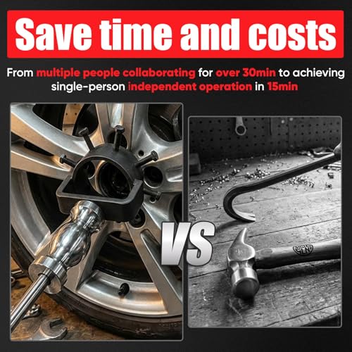 3.75" CV Axle Removal Tool Kit with Slide Hammer, Heavy-Duty Axle Shaft Puller Kit for Cars, Trucks, ATVs & UTVs