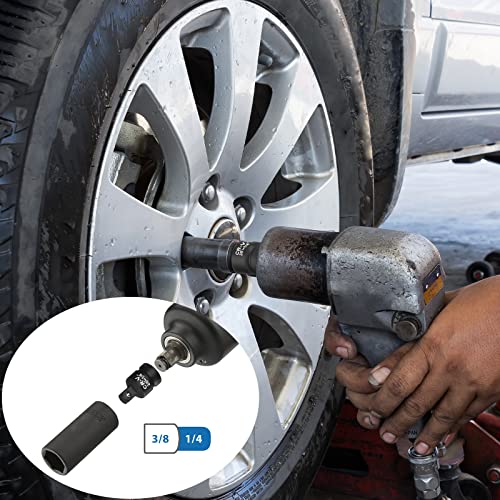 WYBENZ 8PCS Impact Socket Adapter and Reducer Set, 1/4" 3/8" 1/2" 3/4" Impact Adapter Set Breaker Bar Wrench Conversion Kit Mechanic tools with Storage Case - style: 8 Pcs