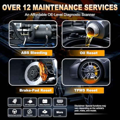 OBD2 Scanner Diagnostic Tool for GMC Buick Chevrolet Cadillac | OM507 Full Systems Scanner with Reset Services, Full OBDII Functions Read&Erase Fault Codes, No Subscriptions Lifetime Update