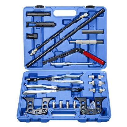 Valve Spring Compressor Universal Overhead Engine Valve Spring Compressor Cylinder Head Service Set OHV OHC Compressor Tool Valve Spring Compressor Remover and Installer