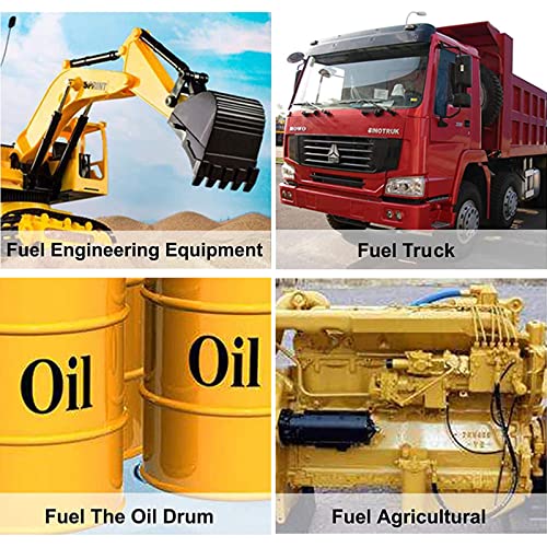 BLACKHORSE-RACING 12V DC Portable Electric Fuel Transfer Extractor Pump Diesel Kerosene Oil Commercial Motor Auto