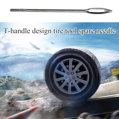 5 PCS Tire Repair Needle, 4.25" Replacement Split Eye Needle for T-Handle Tire Plug Repair Tool, Heavy Duty Tire Patch Eye Needle Tire Repair Hand Tool Kit, Car Accessories